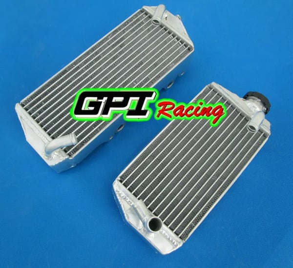 Motorcykelracing Radiator, Højtydende aluminium, Skræddersyet til motorcykler, Designet til Suzuki RMZ450 (2007), 40% større kølekapacitet