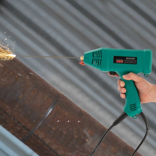 Håndholdt svejser, 3000W effektudgang, brugervenligt design,Blågrøn
