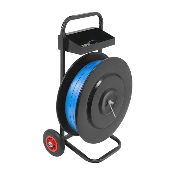 Tejpdispenser, Hållbar Stålstruktur, Lätt Rörlighet, svart