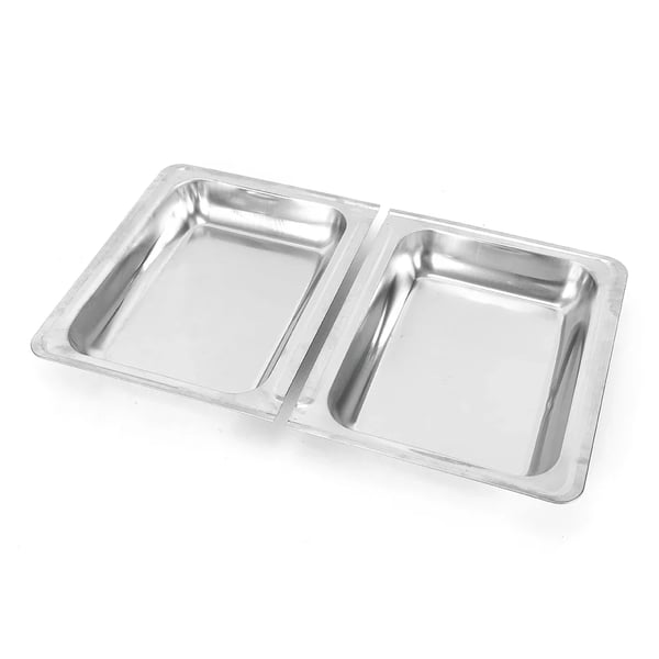 Chafing Dish, Fällbart Stativ, Eldsäkerhetslock,Silver, 2