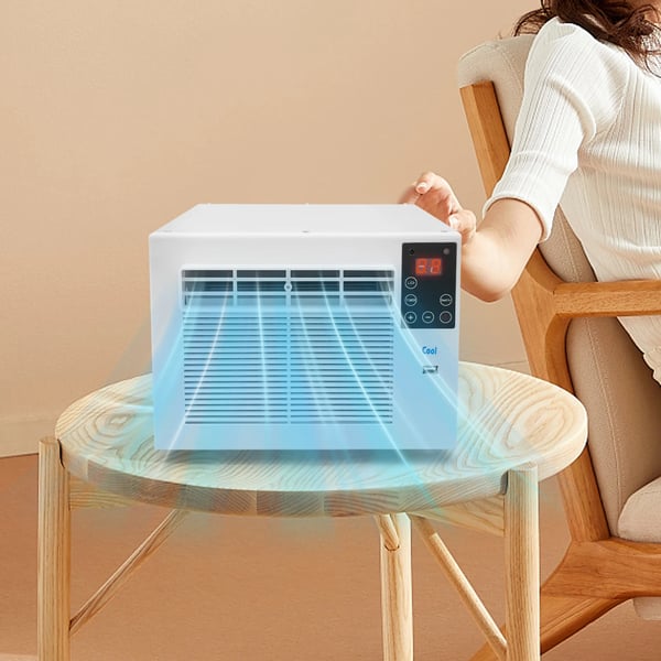 Bærbar Aircondition, Fjernbetjening, Energi Effektiv,HVID