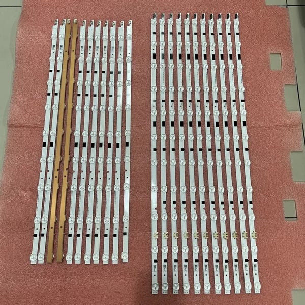 LED Baggrundsbelysningsstrimmel, Kobbermateriale, 22 Styk Kit, Egnet til Forskellige Modeller