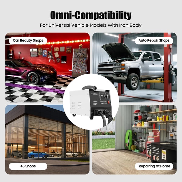 Bilreparationsmaskine, Auto-Induktionsfunktion, Kraftfuld 3500A Udgivelse,Sort og Hvid