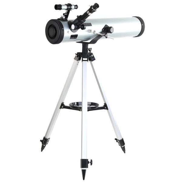 Skyoptikst teleskop, 76 mm åbning, 700 mm brændvidde, 210X forstørrelse