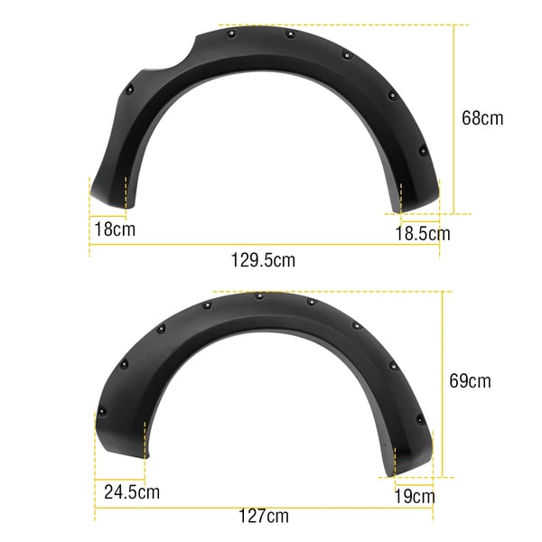 Fender Flares, Hjul Dækning, Robust Udseende,skærmforlængelser