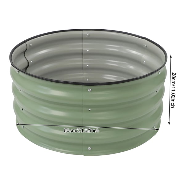 Plantekasse, Holdbar Konstruktion, Stilfuldt Design,60x28cm, Lys Grøn