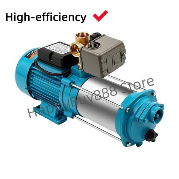 Centrifugalpump, rostfritt stål, självprimande,Blå