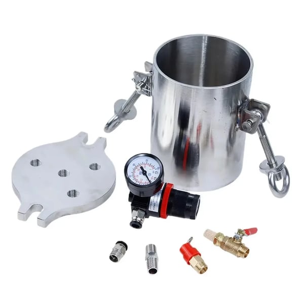 Pneumatisk Tryktank, 304 Rustfrit Stål, Lækagesikker Design,1L