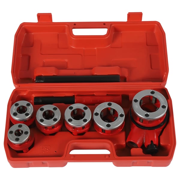 Ratsche Rørgevindingskit, Håndholdt Værktøj, Omfattende Tilbehørssæt,6 Pcs Kit