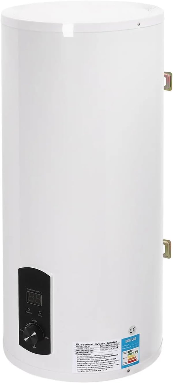 Elektrisk 100L Vandvarmer, 2000W Effekt, 60L Kapacitet, IPX4 Vandtæt,HVID