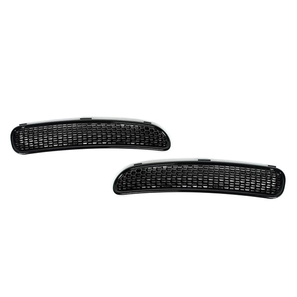 Luftventil Scoop Covers, Kompatible med MINI Cooper R50 R52 R53, Holdbart Plastik,sort