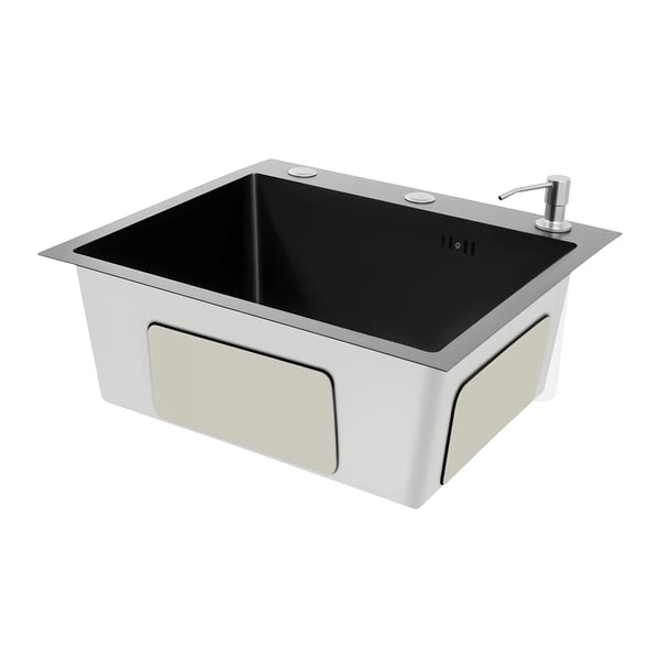 Køkkenvask Sæt, Sæbedispenser, Flere Installationsmuligheder,6.76oz