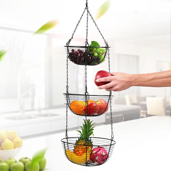 Frugtkurv, 195 Jern, 25*10 cm/9.84*3.94 tommer, 27*11.5 cm/10.63*4.53 tommer, 29*13 cm/11.42*5.12 tommer, 29*84 cm/11.42*33.07 tommer