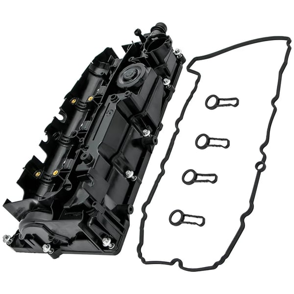 Rocker Ventil Dæksel, Plastik + Metal, Model 11128589941, OEM 11127810584, Kompatibel med Premium Kompakt Bil 1-4 Serie, Cylinderhoved Dæksels Type