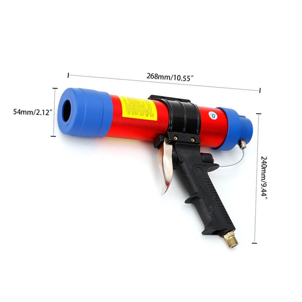 Komprimeret Luft Patronpistol, Kompatibel med 310ml Patroner, Rørlængde 19-23cm, Rørets Indvendige Diameter 50mm, Arbejdslufttryk 6 bar