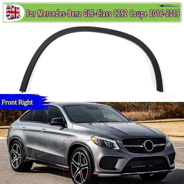 Hjulbueafdækning, Holdbart materiale, Nem installation, Kompatibel med Mercedes Benz, front højre