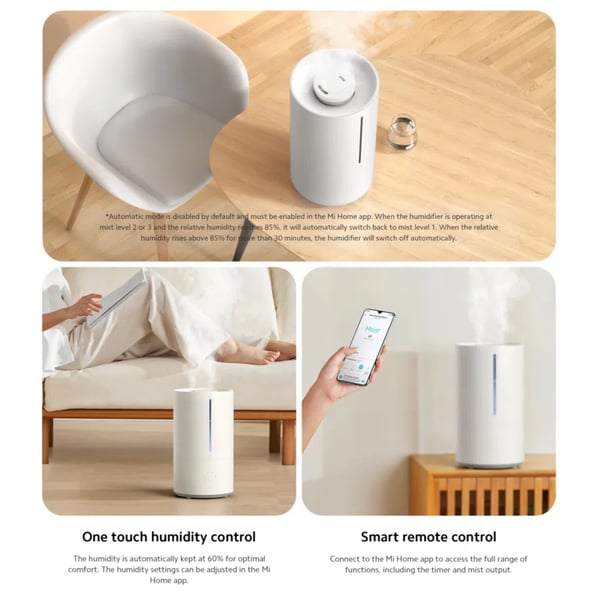 Luftrenser, 4,5L kapacitet, UV-C lysfunktion,Xiaomi Smart Luftfugter 2, EU