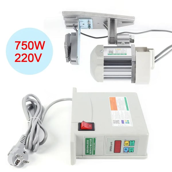 750W Symaskinsmotor, Justerbar hastighetskontroll, Borstlös DC-teknik, Industriell kompatibilitet