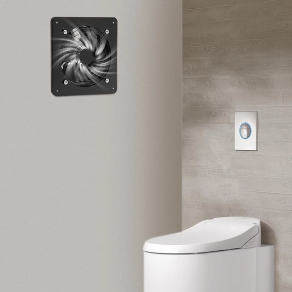 10 Tommer Udsugningsventilator, Moderne Vægbeslag Design, Kraftfuld 741CFM Luftstrøm,sort
