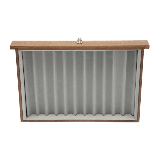 Pennask, 34 fack, sammetfoder, 31 cm x 20 cm x 12,5 cm, retro stil