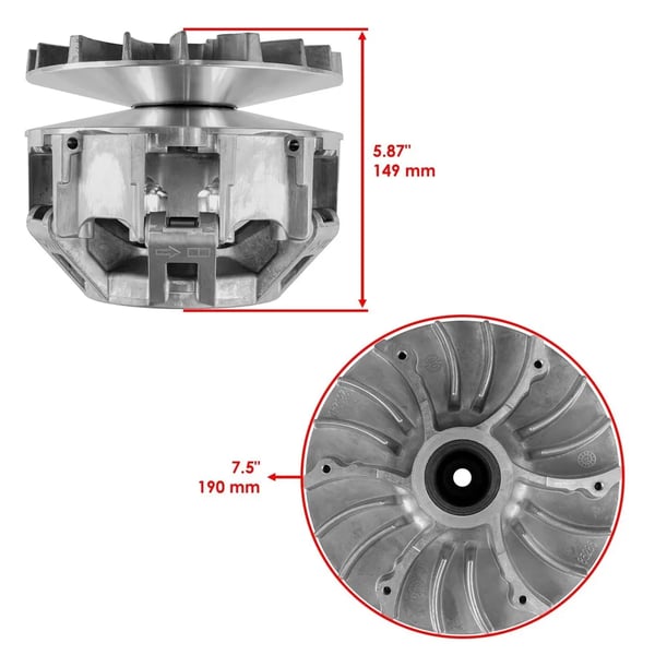 Primærdrivskobling, Ydre Diameter 190 mm, Bredde 149 mm, Koblingsvægt 28,8 gram, Koblingsfjeders Højde 84 mm