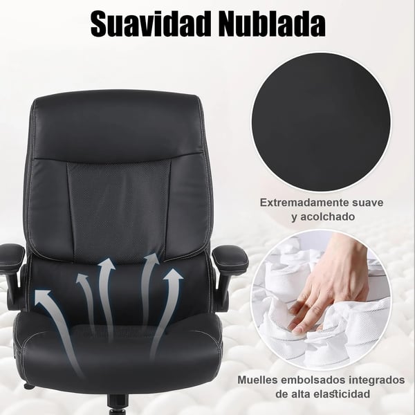 Toimistotuoli, Ergonominen Muotoilu, Kestävä Tuki,musta