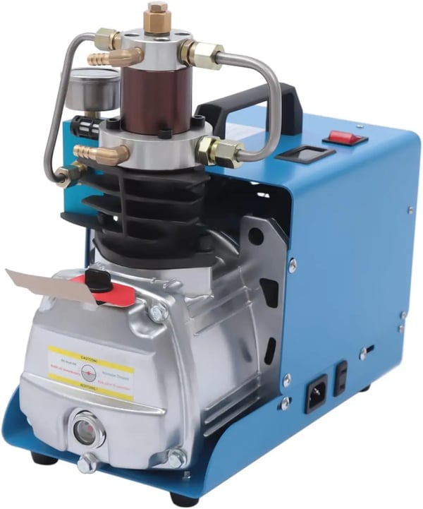 Elektrisk Luftkompressor, 4500 PSI, 13 gal/min Luftstrøm,Blå, EU