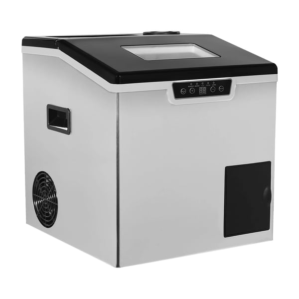 Jäämakeri, murskattu jää ja jääkuutio-toiminto, LCD-näyttö,Hopea