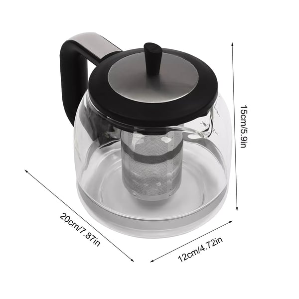 Elkedel, 1L & 2L kapacitet, dobbelt temperaturmuligheder, moderne design,3.0L, Klar
