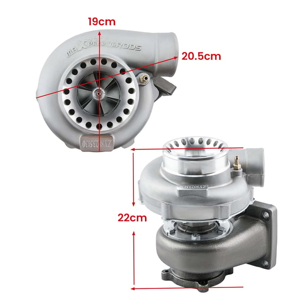 Turbocharger, Turbine A/R 0.63, Kompressor A/R 0.7, Vare længde 26 cm, Vare bredde 24 cm, Vare højde 23 cm