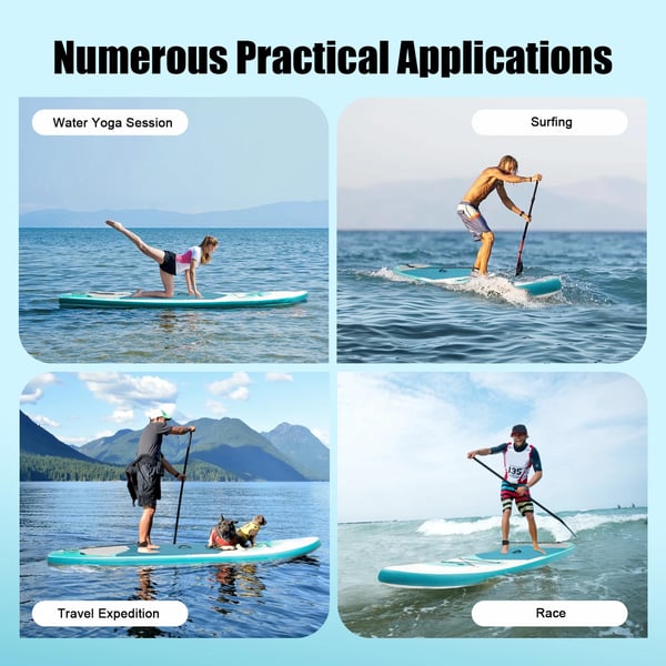 Stand-Up Paddle Board, Justerbart Paddle, Høj Belastningskapacitet,Som vist