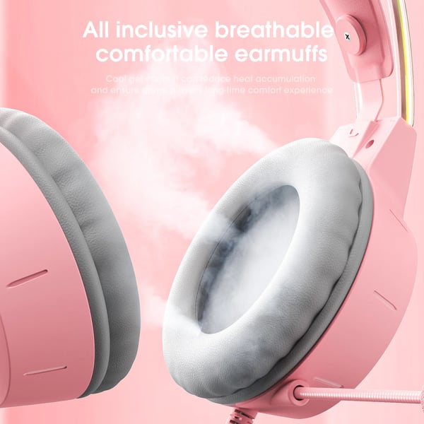 Gaming headset, komfortabelt design, RGB-belysning, universel kompatibilitet