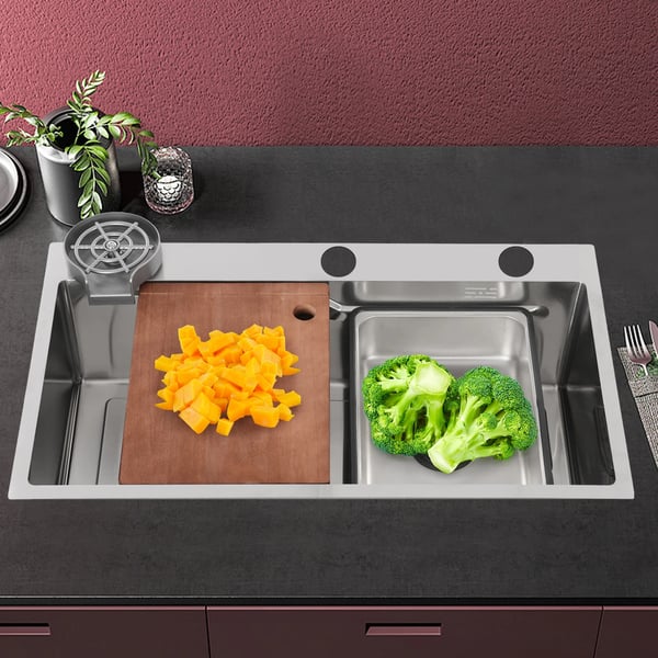 Köksblandare, Hållbart Rostfritt Stål, Modern Design,Ljusgrå