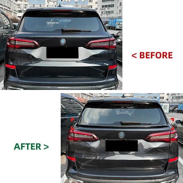 Bagagerums Spoiler, M Performance Design, Holdbar Konstruktion,glans sort