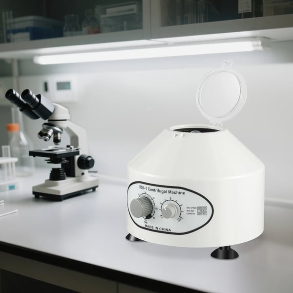 Laboratoriecentrifug, Stort kapacitet, Låg ljudnivå,VIT, 220V