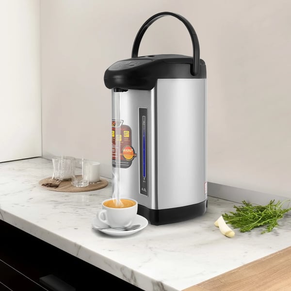 Elkedel, 750 W, 4 L kapacitet, 220V, 1,2 m ledningslængde, 20 cm x 38 cm dimensioner