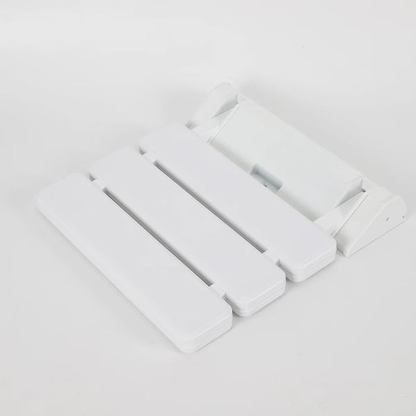 Foldbar brusebænk, aluminiumlegering, 36 x 33 x 5 cm, vægmonteret, 130 kg kapacitet, vandafvisende