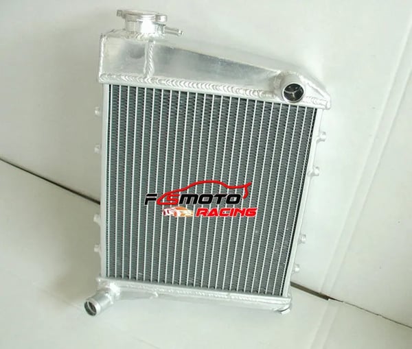 Radiator, Aluminium, Kerne Dimensioner: 270mm x 258mm x 40mm, Indløbs/Udløbs Størrelse: 25mm, Rækker: 2