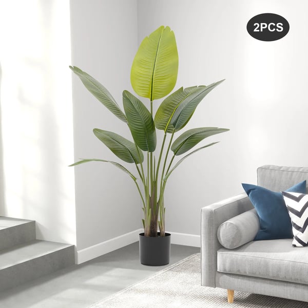 Kunstplante, Højde 120 cm, Fritstående Design, Moderne Stil, Holdbart PU/PE Materiale, Indendørs/Udendørs Brug
