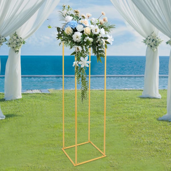 Blomsterstativ, 180 cm højde, fritstående,Guld, L