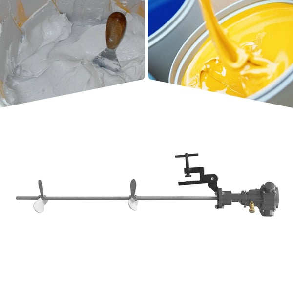 Pneumatisk Mixer, 1/2 HK Effekt, 190L Rørekapacitet,Sølv