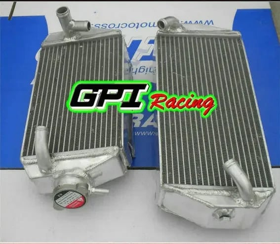 Motorcykelracing Radiator, Højtydende aluminium, Skræddersyet til motorcykler, Designet til Suzuki RMZ450 (2007), 40% større kølekapacitet