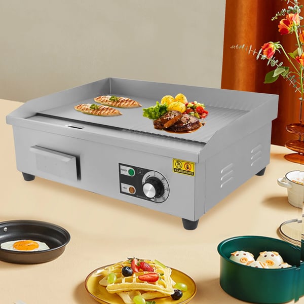 Elgrill, 220V, 3000W, Temperaturområde 50-300°C, Mått 55*43*24cm, Oljetankkapacitet 0.5L