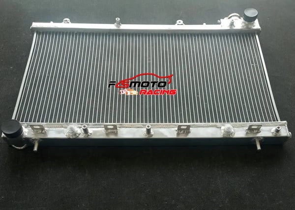 Radiator, Aluminiumkonstruktion, Kerne størrelse 27-1/16” x 13-3/8” x 1”, Kompatibel med Subaru Forester H4 2.5L 1999-2002