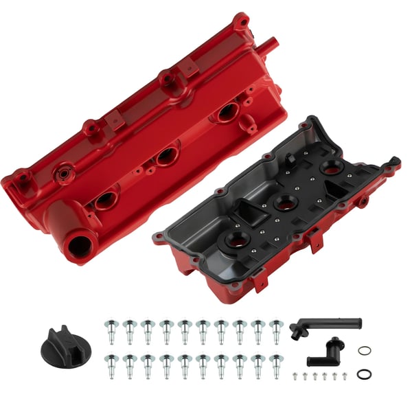 Motorventil dæksel sæt, aluminium, kompatibel med 3.5L V6 DOHC, passer til Nissan 350Z, Infiniti G35, Infiniti FX35