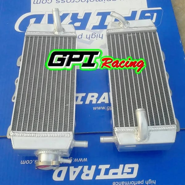 Aluminium Racing Radiator, 10 cm x 10 cm x 10 cm, Kompatibel med Yamaha WR250F, WRF250, WRF 250, 40% Forbedret Kølekapacitet