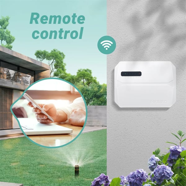 Smart Sprinkler Controller, 6 Zone Kontrol, Wi-Fi Aktiveret,EU STIK
