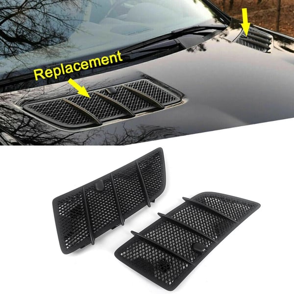 Hætte Luftventil Gitter Dæksel, Passer til Mercedes-Benz ML GL 2008-2011, Holdbart ABS,Par