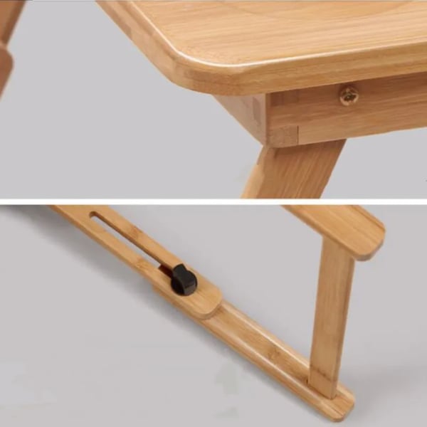 Hjem Foldbar Computerbord, Letvægtsdesign, Miljøvenlige Materialer,stor skuffeventilator