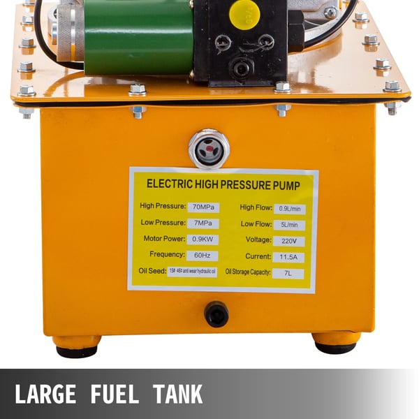 Hydraulisk Pumpe, 750W Motor, 7L Oliekapacitet,Enkelt-Solenoid, EU